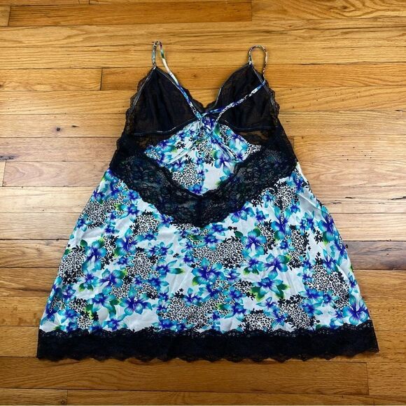 Victorias Secret Silk Multi Colored Floral Slip Dress Size L - Picture 3 of 7